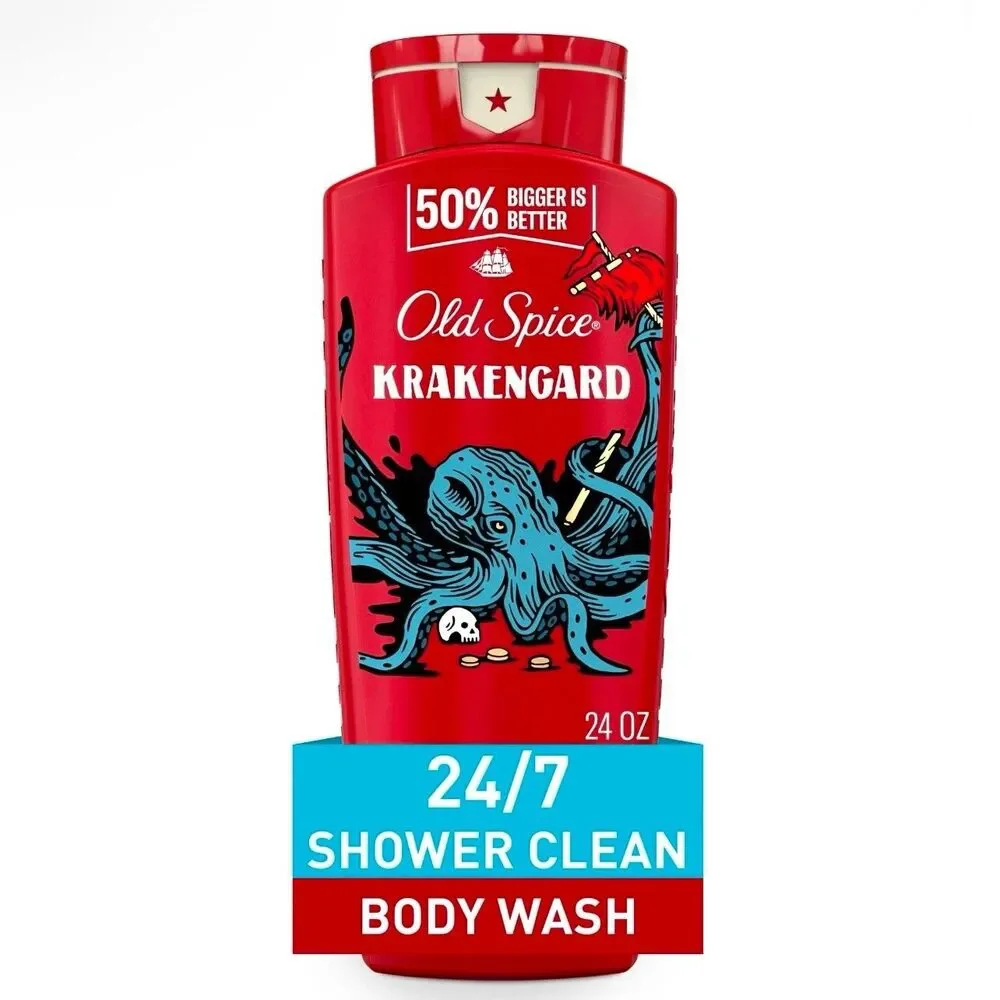 Old Spice Krakengard Body Wash Lasting Scent Rich Lather Shower Fresh 24oz
